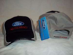 Ford Baseball Hat Cap Logo Grey Black Racing Line  