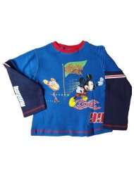 Disney Mickey Mouse Langarmshirt blau, Micky Maus Wunderhaus