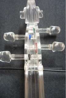   Clear handmade electric violin musical instrument 4/4 Violin box