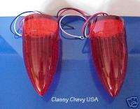 1959 Caddy 59 Cadillac NEW LED Tail Lights PAIR RED  