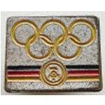  DDR official pin National Olympic Committee NOC Olympiad 1960s  