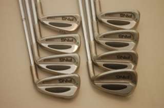 Ping S59 3 PW Green Dot Iron Set Stiff Flex Cushin Golf Clubs  