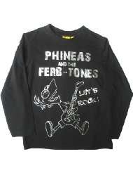 Phineas und Ferb Disney Langarmshirt schwarz