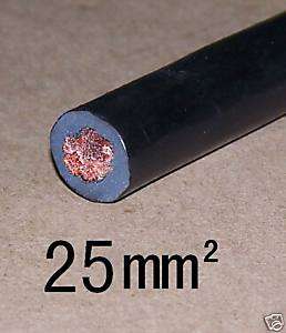 3m 25mm2 Welding Cable for Socket and Plug Lead  