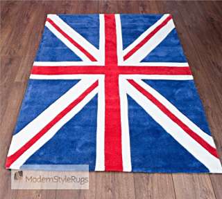 Union Jack A Blue Red White British Flag Rug 110x160cm  