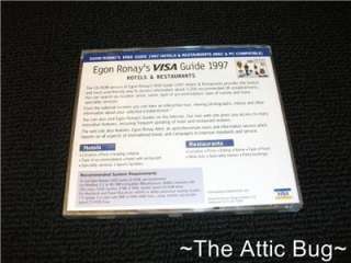 PC CD ROM ~ Egon Ronays VISA Guide 1997 ~ New  