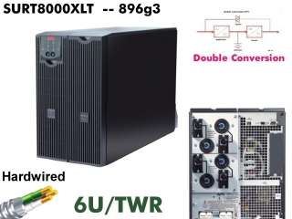 896g3~ APC Smart UPS Online 8000 SURT8000XLT SURT8000RMXLT6U 8kva 208 