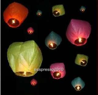 20 Fire Sky Chinese Lanterns Birthday Wedding Christmas Party Fly 