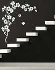 WALL ART STICKER DECAL CHERRY BLOSSOM TREE AND FLOWERS