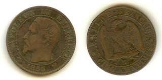   5 cents Napoleon 3 1855 B ancre