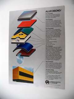   Consolidated Aluminum Alucobond Material 1978 print Ad