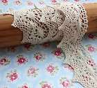 Vintage Style Crochet Cotton Lace   Scalloped Edge   Ec