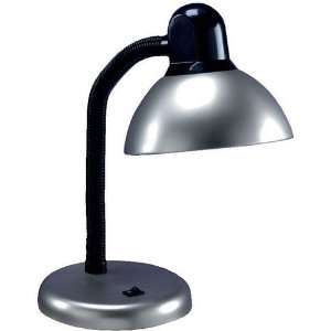  Daystar Desk Lamp in Satin Steel Black Accented