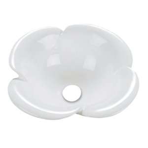 Decolav 1461 CWH Flower Shaped Vitreous China Semi Recessed Vessel 
