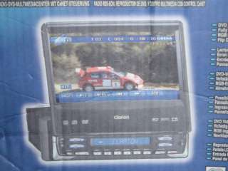 Clarion stereo con monitor apribile eletronicamente dvd clarion