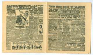 DENVER POST NOV 3 1917 MINIATURE NEWSPAPER AD101  