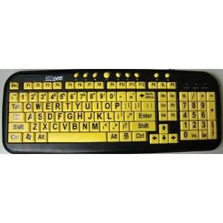 Ezsee Low Vision Keyboard Large Print Yellow Keys By Ergoguys