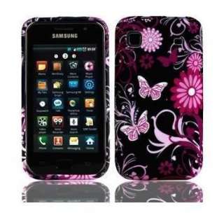 Funda Samsung Galaxy S i9000 Plus I9001 Silicona Rosa Negra BUTTERFLY 