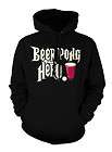 beer pong hero drinking cup game guitar video college frat fun hoodie 