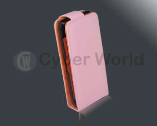 BABY PINK FLIP LEATHER CASE COVER FOR NOKIA E7  
