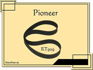 Pioneer RT 909 Riemen rubber belts Tape recorder  