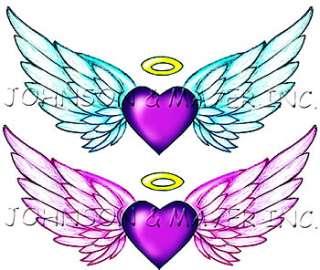 Make a statement with our Angel Wings Tattoos. These two temporary 