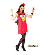 Womens Angry Birds Sassy Red Bird Adult Costume
