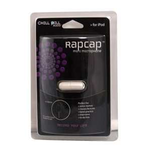   Audio Rapcap Microphone White Ultra Compact Design Portable 