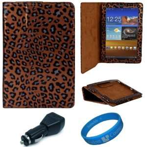 com Brown Leopard Executive Leather Case Cover for Samsung Galaxy Tab 