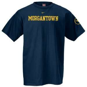 Nike West Virginia Mountaineers Navy Local T shirt  Sports 