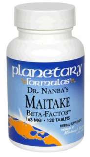Planetary Formulas Dr. Nanbas Maitake Beta Factor, 163 mg, 120 tabs