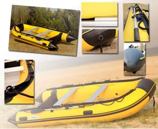 2mm PVC 12.5‘inflatable boat tender yacht dingy YB  