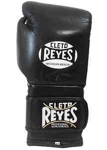 Cleto Reyes Training Gloves Boxing 10 16oz Black Velcro  