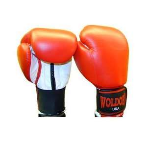 Boxing Gloves in Leather Red 16oz