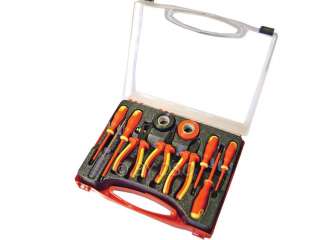 Professional Trade Quality 11 Piece Electricians Tool Set   NEW 