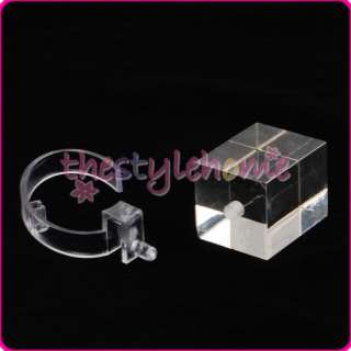 Lot 6 Clear Acrylic Bracelet Watch Display Stand Holder  