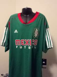 Adidas Mexico Futbol Football Soccer Youth Home Green Call Up Jersey 