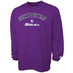  Adidas Northwestern Wildcats Purple Clubhouse Long Sleeve 