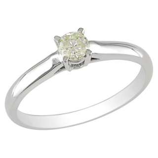 Diamond Solitaire Ring White Gold
