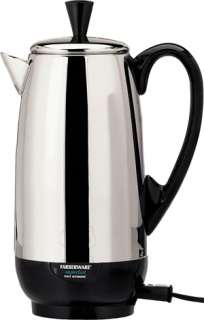 Cup Stainless Steel Percolator, Farberware Electric Coffee Maker Pot 