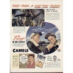   ammunition belts together.  1944 Camel Cigarettes Ad, A2798A