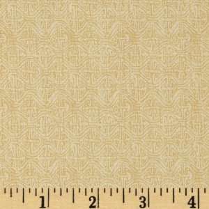  44 Wide African Beat Cream Fabric By The Yard: Arts 