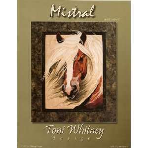   Mistral Wind Blown Horse Applique Quilt Kit Arts, Crafts & Sewing