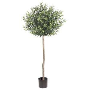    Pack of 2 Potted Artificial Olive Trees 4.5