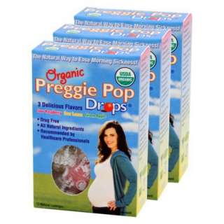 Three Lollies Organic Preggie Pop Drops for Morning Sickness Relief (3 