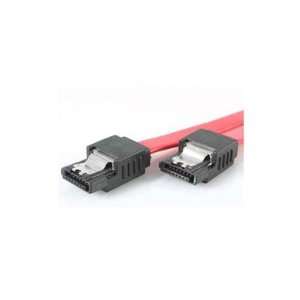    STARTECH COM 18 Inch Latching Serial ATA Cable M/M Red Electronics