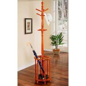 Traditional Coat Rack Hanger Entryway Hall Stand With Umbrella Rack In 
