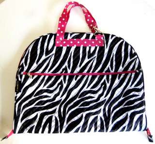 37 Garment Bag Clothes Cover Travel Luggage Pink Zebra  
