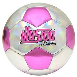  Baden Illusion Pink/Silver Soccer Balls PINK/SILVER 