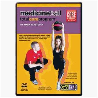  Core Fitness Total Core Program Medicine Ball DVD With 